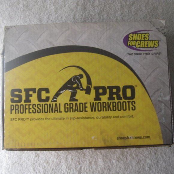 SFC Pro Professional Grade Black Steel Toe Workboots - Picture 10 of 12
